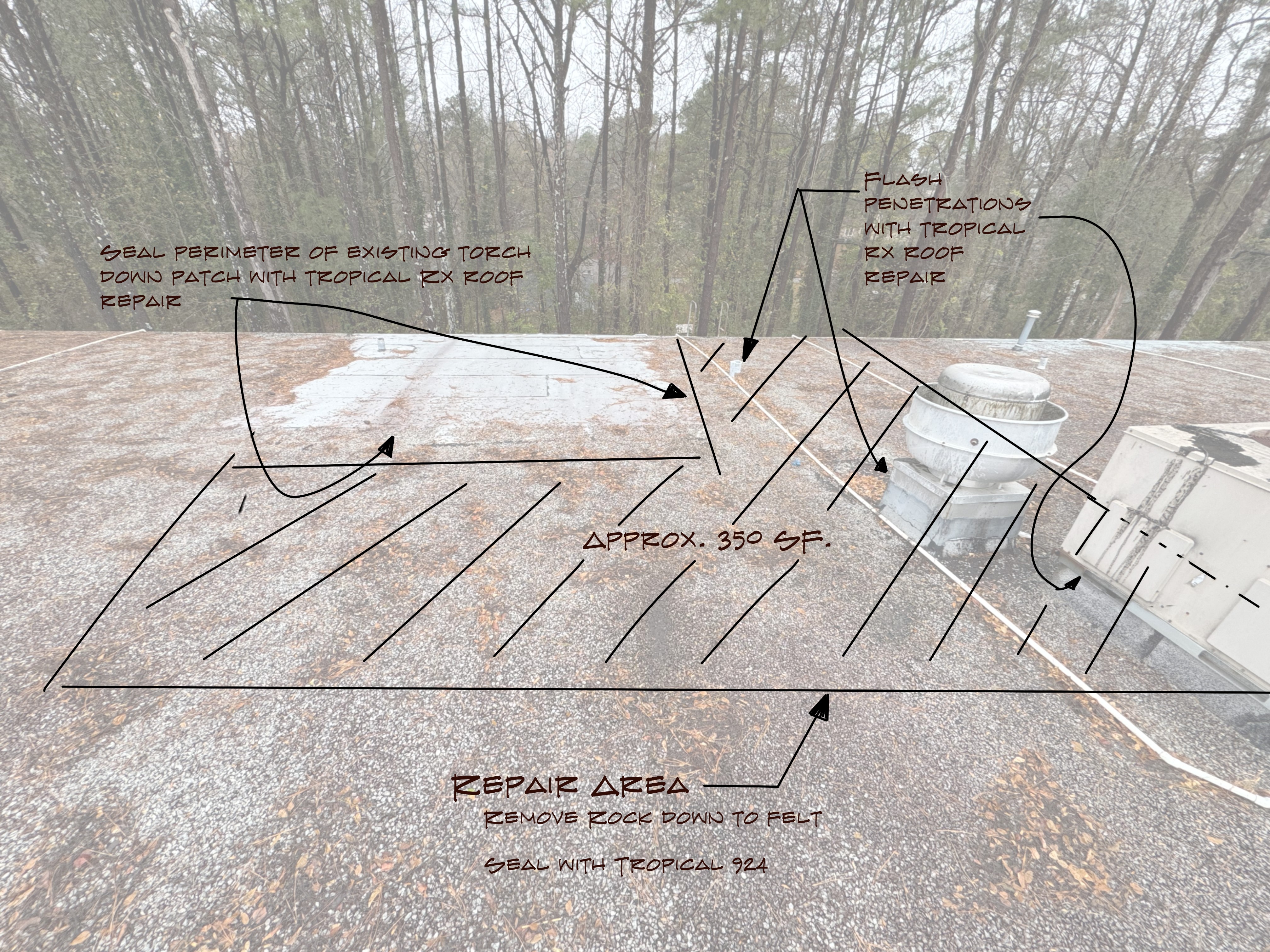 commercial roof repair Marietta GA